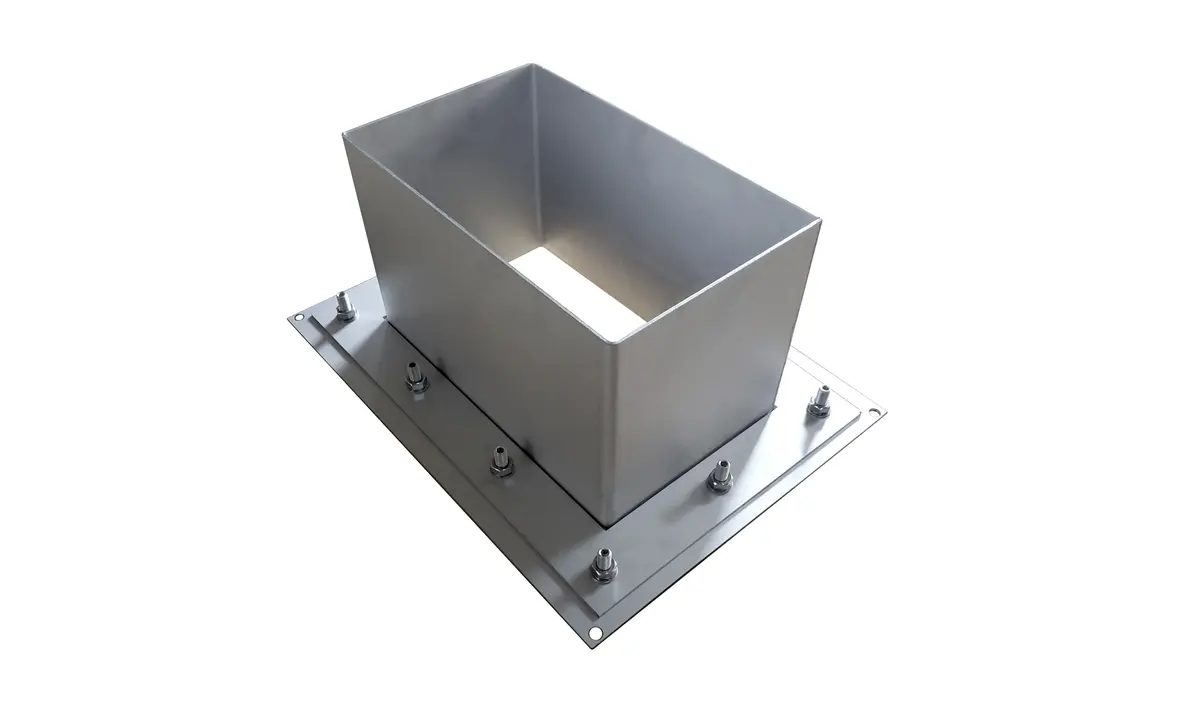 Transição de teto em aço inoxidável