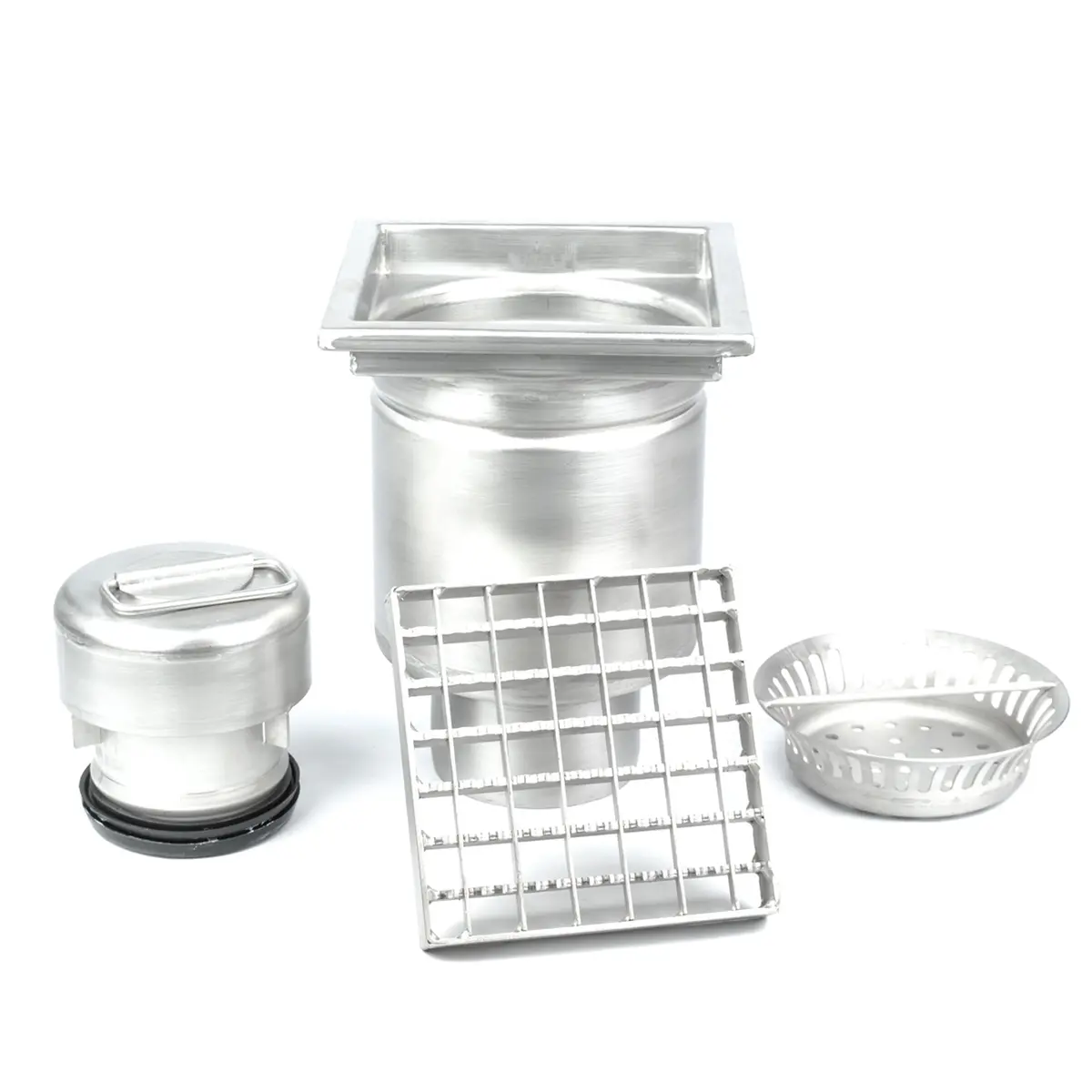 Conjunto de escoamento vertical quadrado