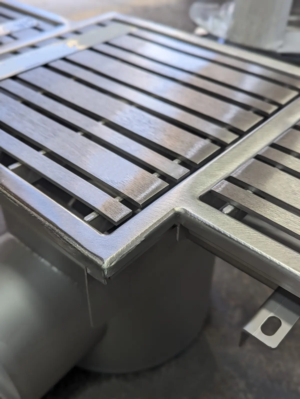 Tampa higiênica de aço inoxidável