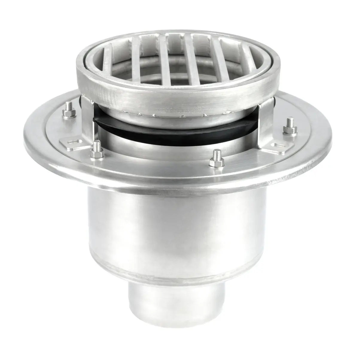 Ralo de chão redondo de duas peças com tampa de escada