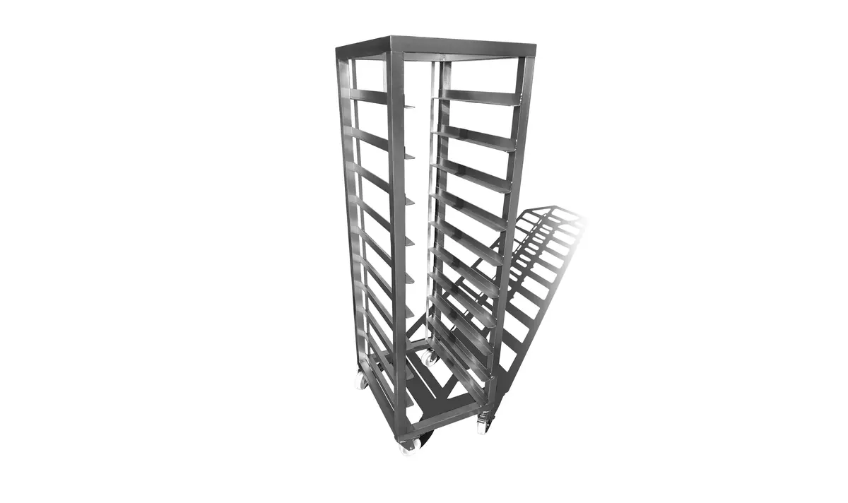 Carrinho de transporte em aço inoxidável