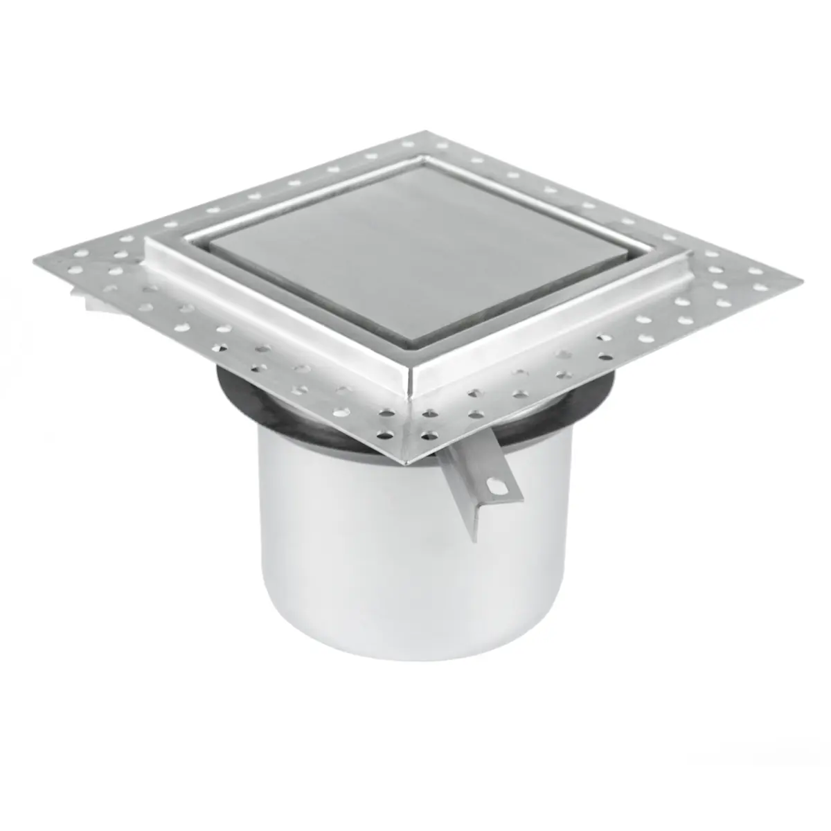 Ralo de chão de duas partes com parte superior ajustável