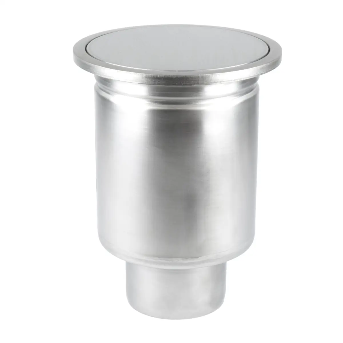 Ralo de chão redondo vertical com placa de cobertura