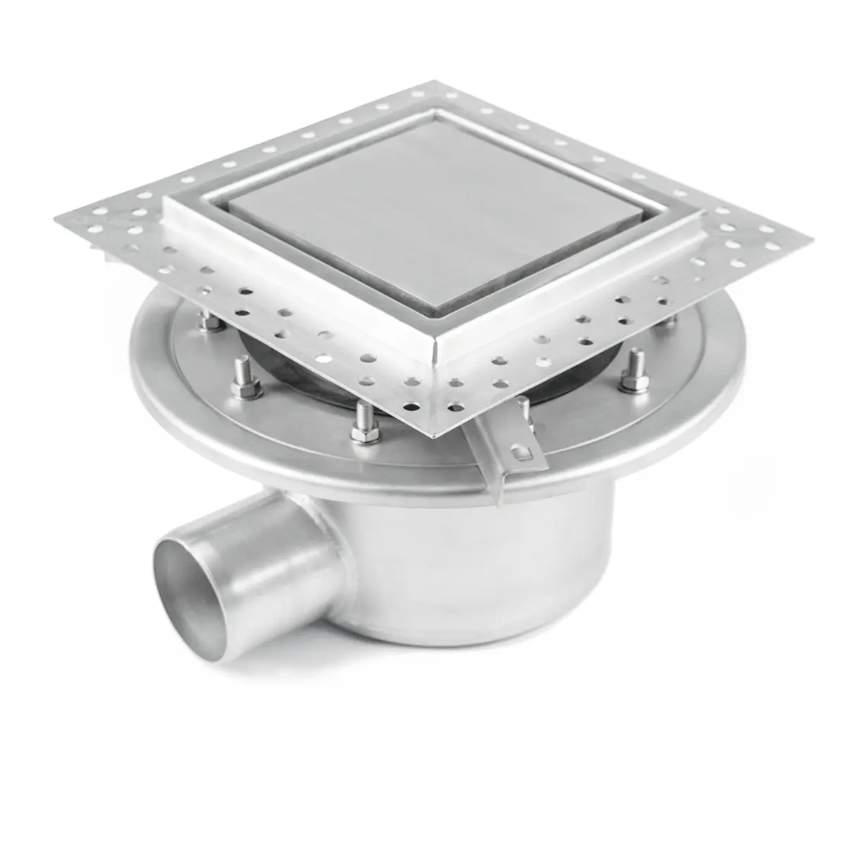 Entrada lateral, em duas partes, com tampa de placa