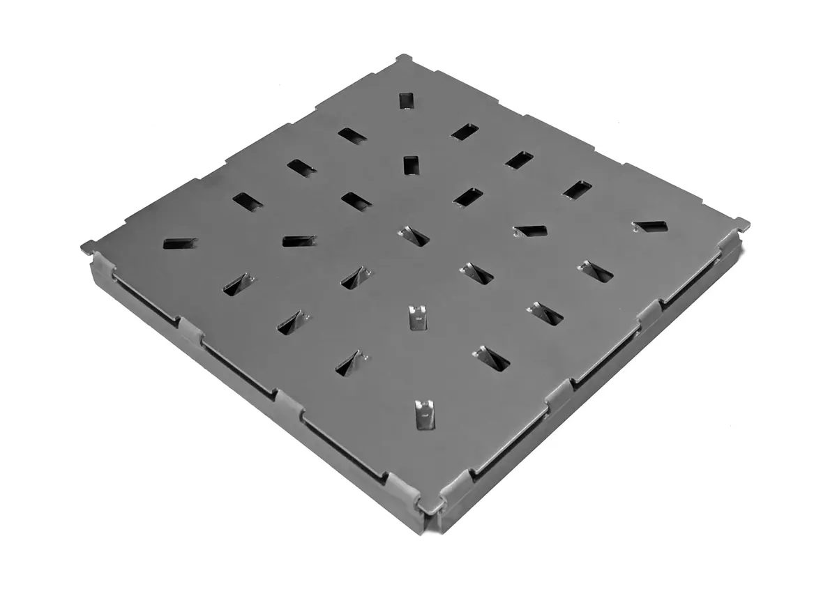 Placas de chão em aço inoxidável