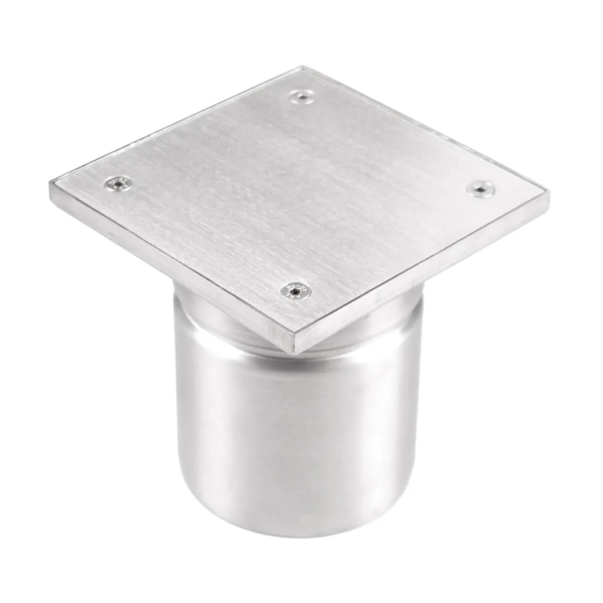 Inspeção vertical em aço inoxidável com tampa de placa