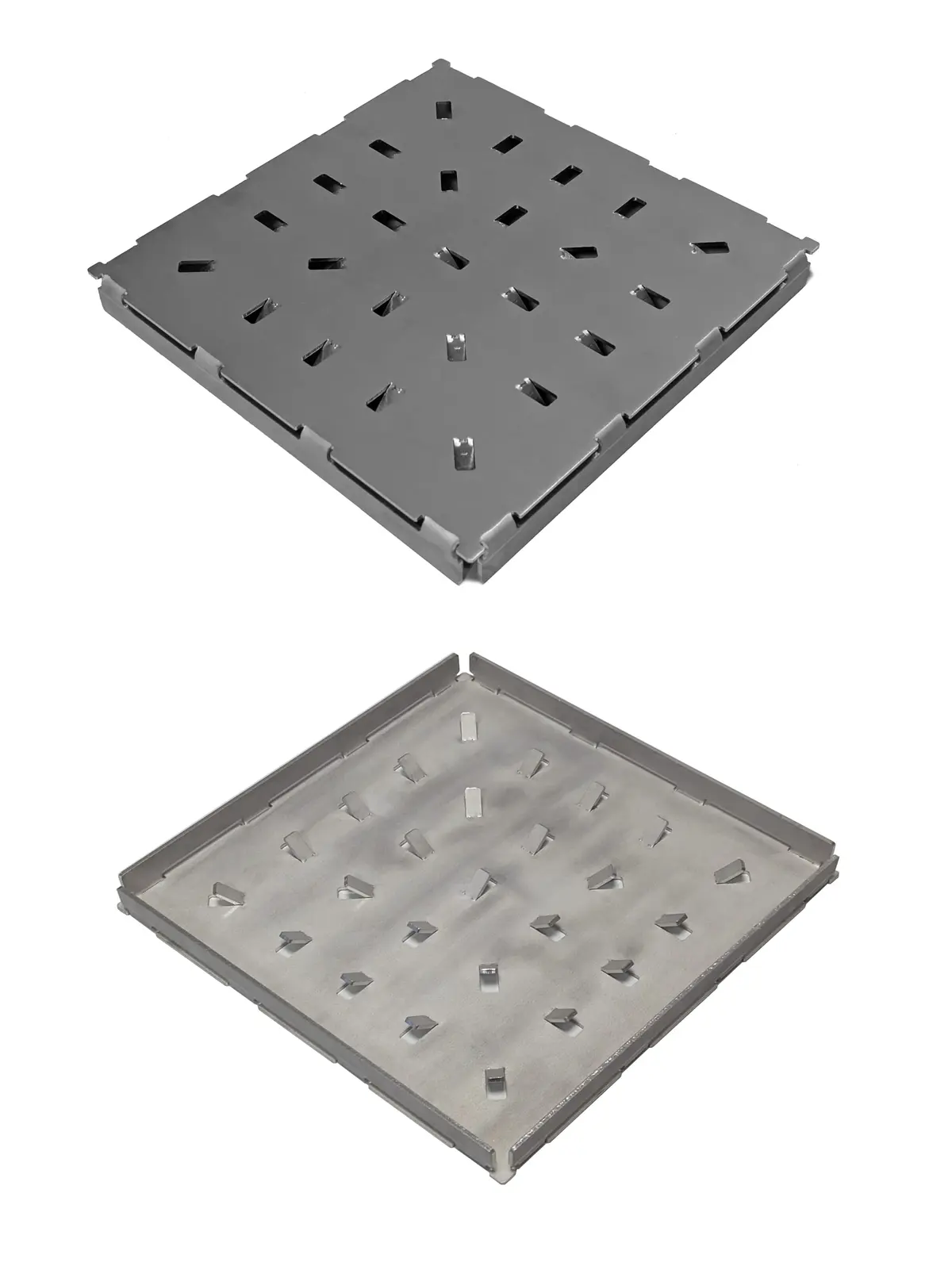 Placas de chão em aço inoxidável